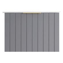Boardwalk 600mm Matte Grey Wall Hung Single Vanity with Ceramic Countertop